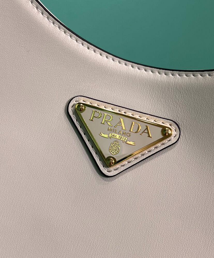 Prada Leather Shoulder Bag 1BC179 Cream