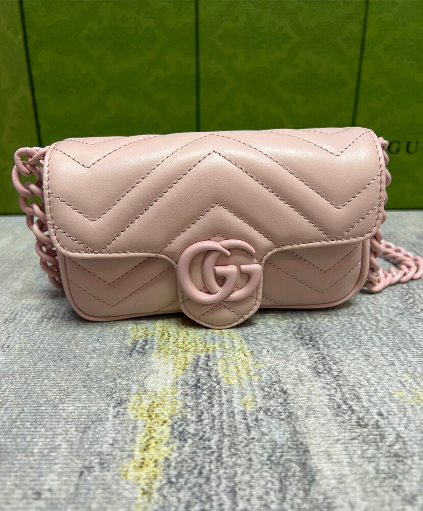 Gucci GG Marmont Belt Bag 699757 Pink