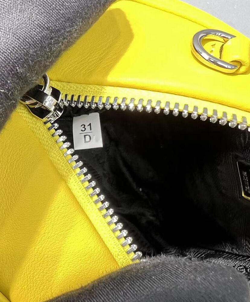 Prada Leather Prada Triangle Bag Yellow