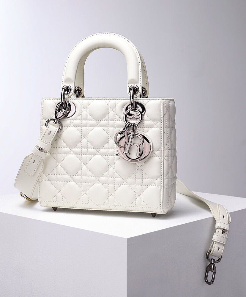 Christian Dior Lady Dior My Abcdior Bag Cream