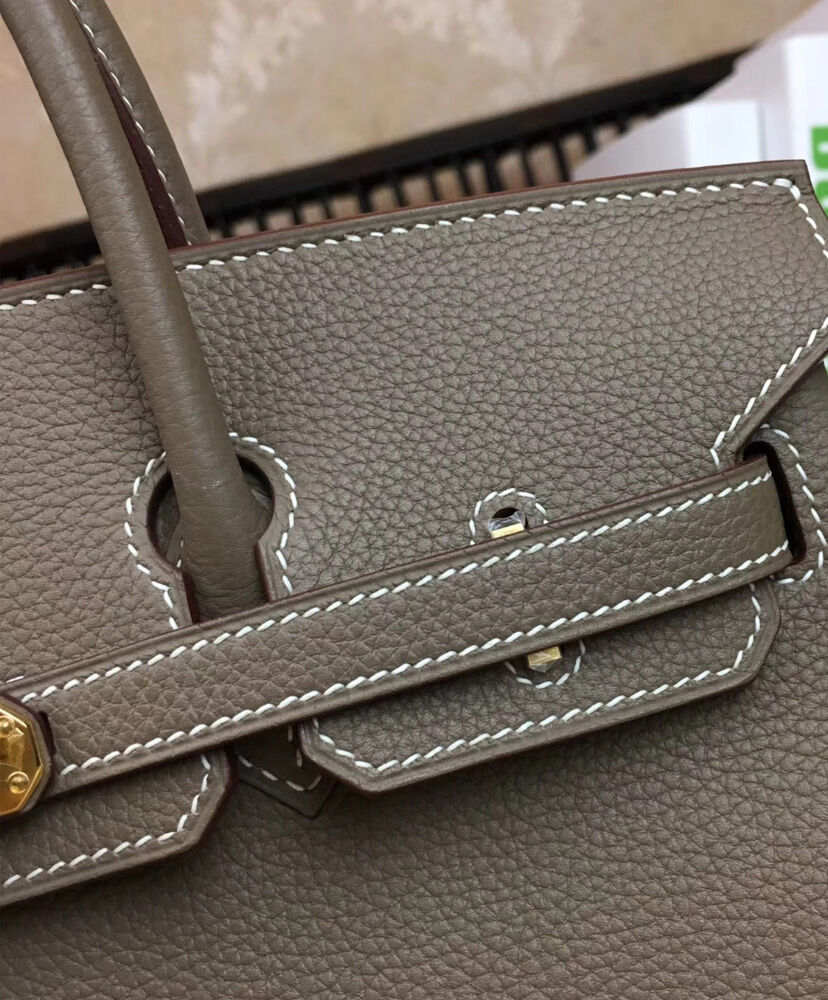 Hermes Birkin 25 Togo Leather Gray
