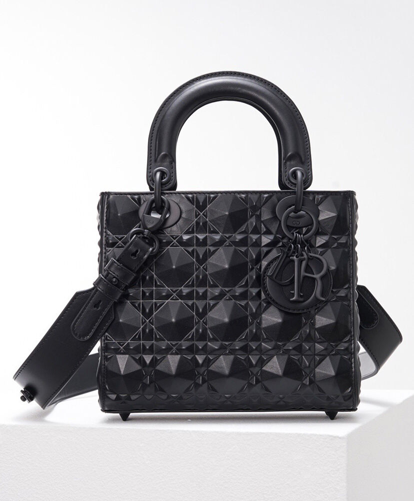 Christian Dior Small Lady Dior My Abcdior Bag Black