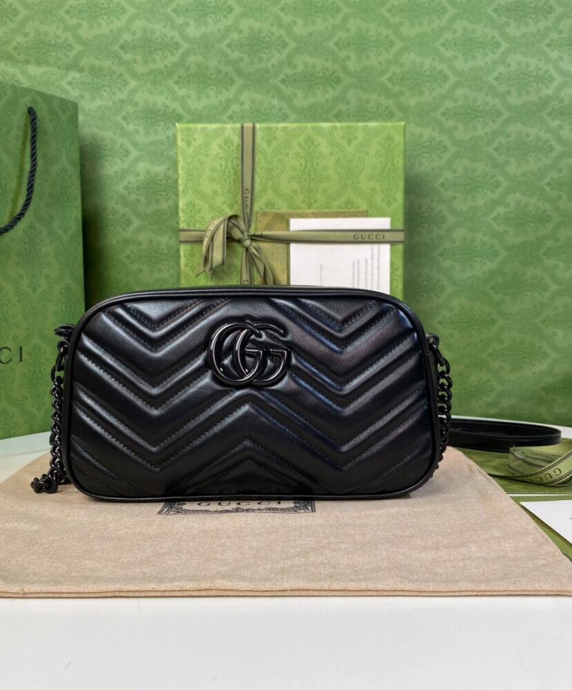 Gucci GG Marmont Small Shoulder Bag Black