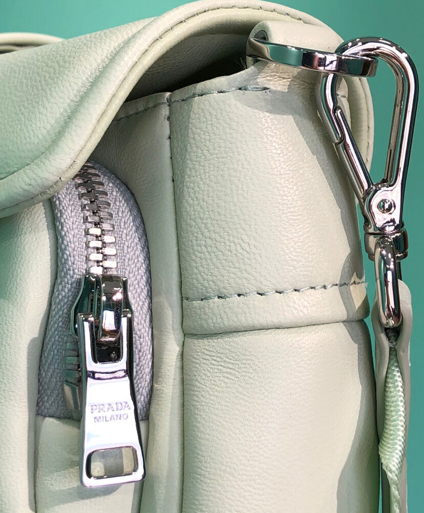 Prada Pocket Nappa Leather Bag 1BD295 Green