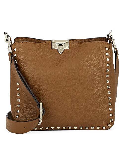 Valentino Garavani Mini Rockstud Crossbody Bag Coffee