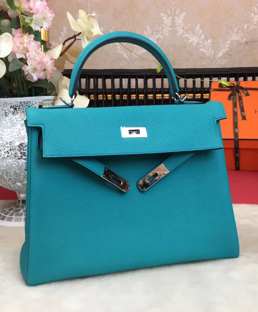 Hermes Kelly Bag 28 Togo Leather Dark Blue