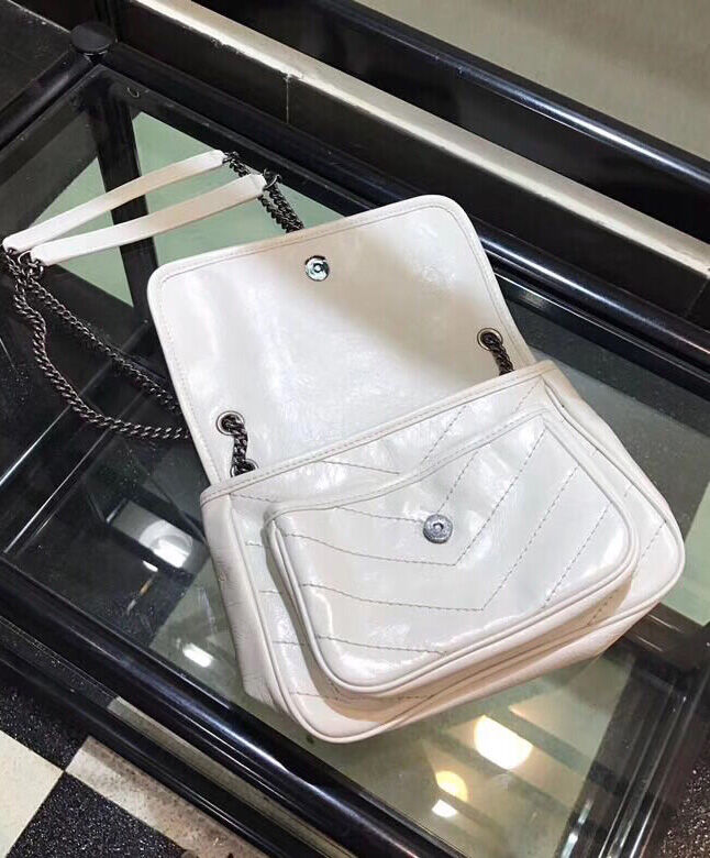 Saint Laurent Baby Niki Chain Bag 5330370 White