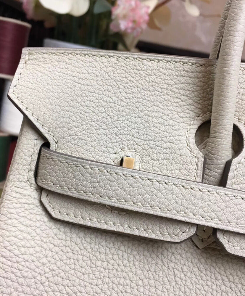 Hermes Birkin 25 Togo Leather Cream