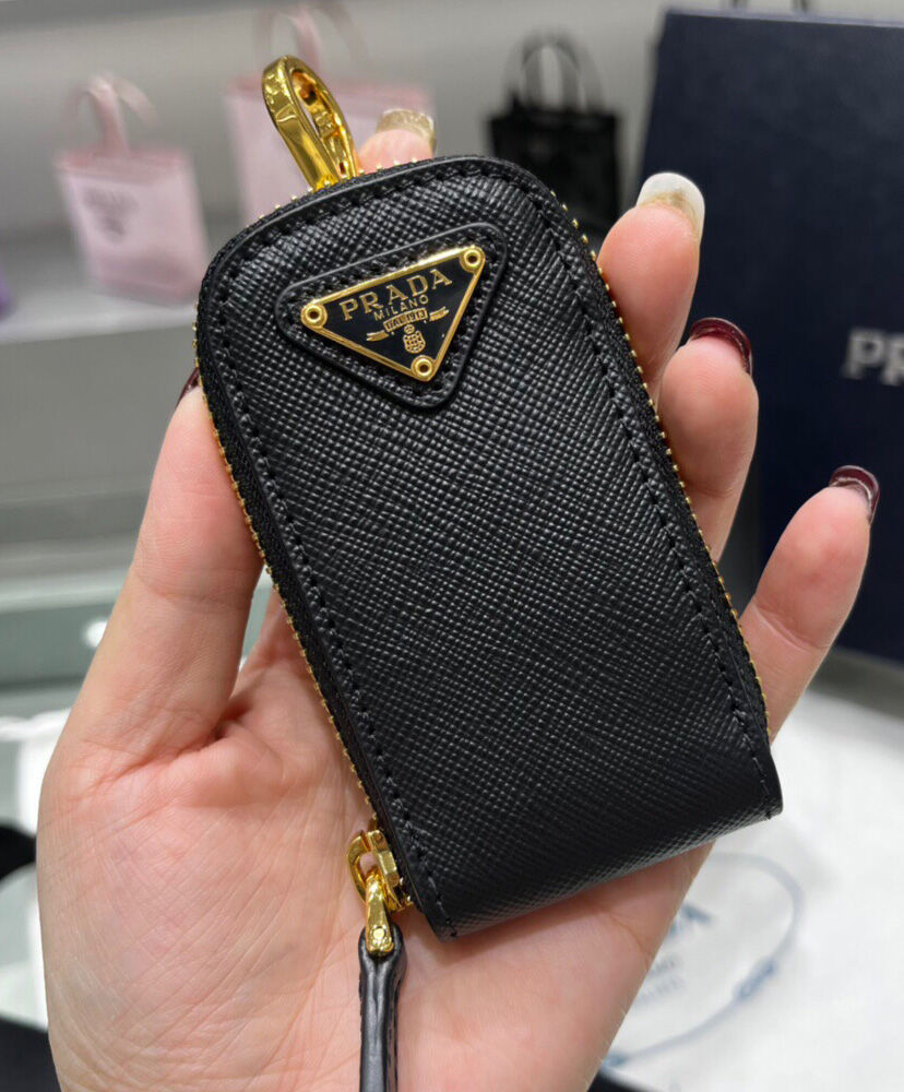 Prada Small Saffiano Leather Handbag Black