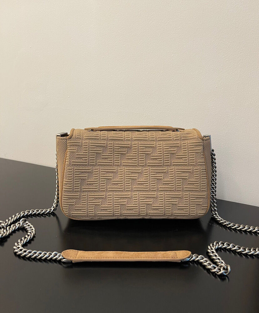 Fendi Midi Baguette Chain 8BR793 Gray