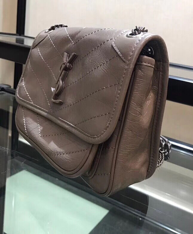 Saint Laurent Baby Niki Chain Bag 5330370 Gray