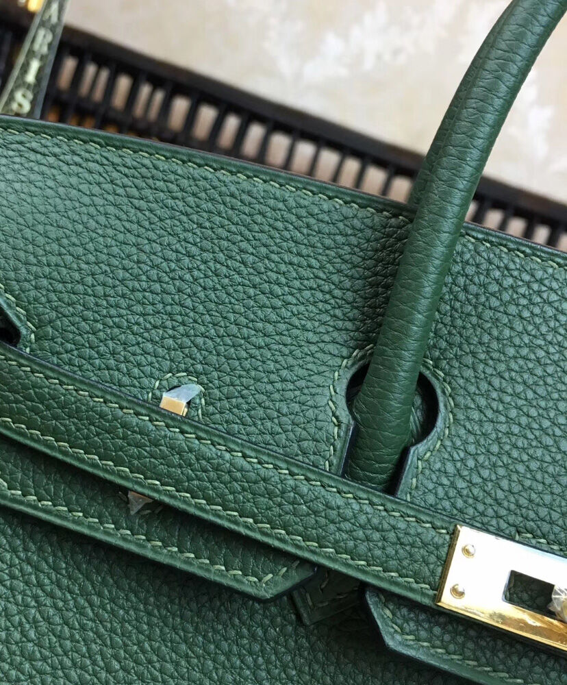 Hermes Birkin 25 Togo Leather Green