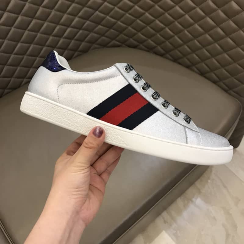 GUCCI ACE SLIVER SNEAKER   GC39