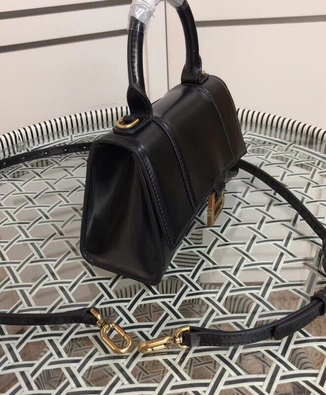 Balenciaga Hourglass XS Top Handle Bag Black