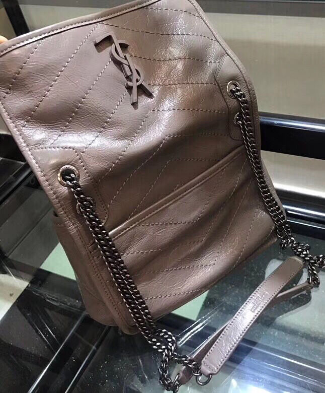 Saint Laurent Baby Niki Chain Bag 5330370 Gray