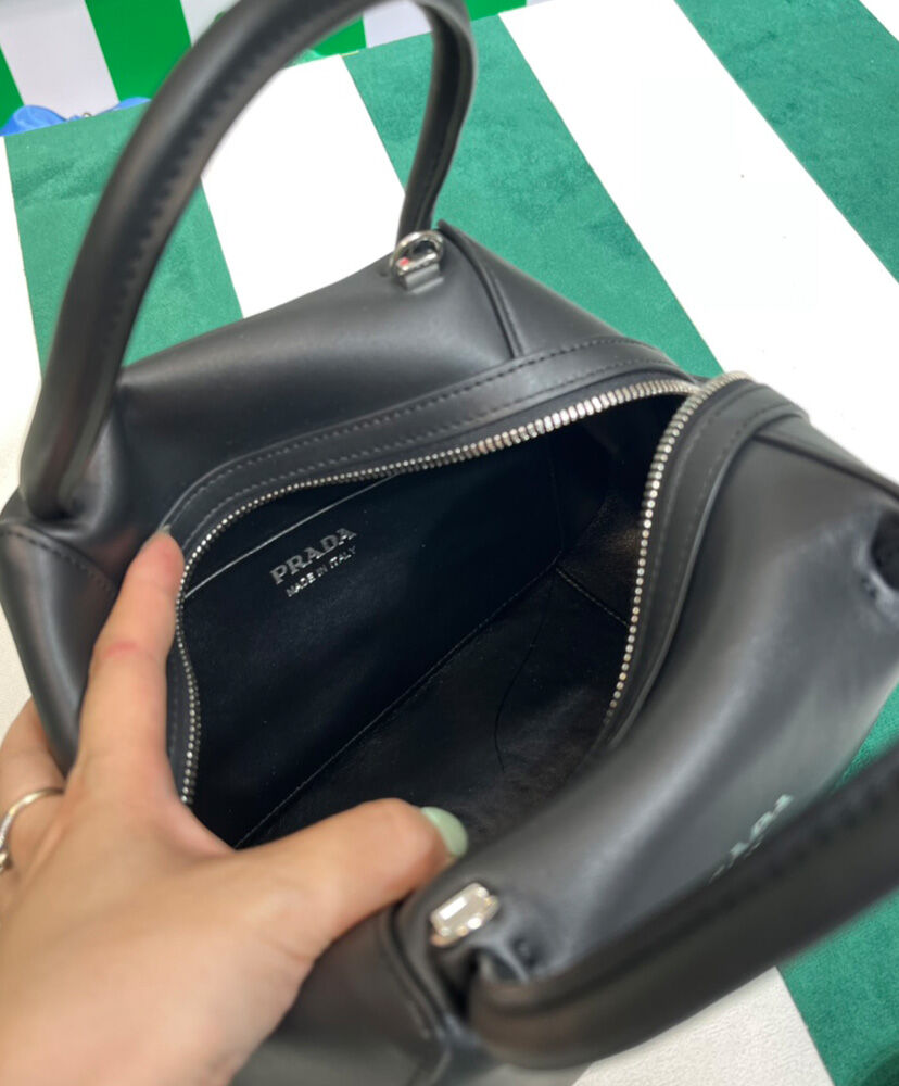 Prada Small Leather Prada Supernova Handbag 1BA366 Black