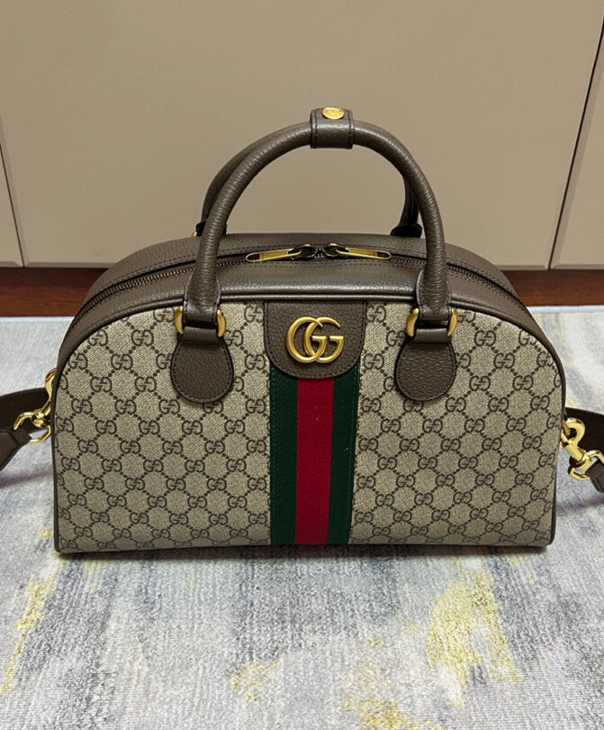 Gucci Savoy Medium Bowling Bag 723309 Dark Coffee