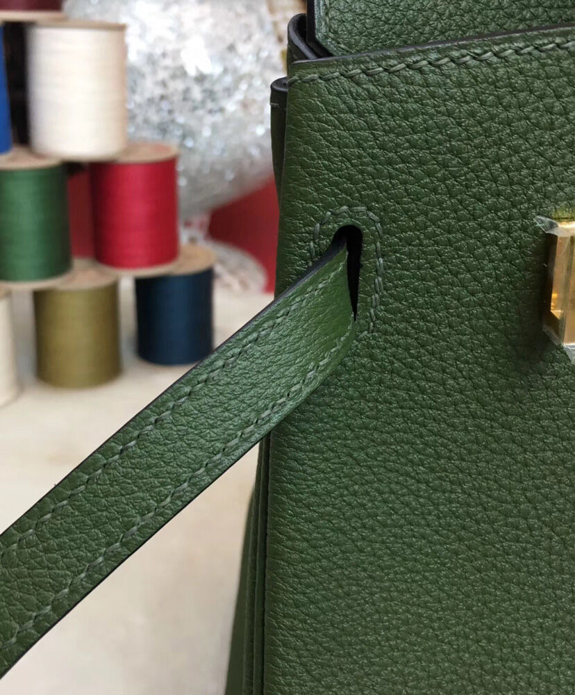 Hermes Birkin 25 Togo Leather Dark Green