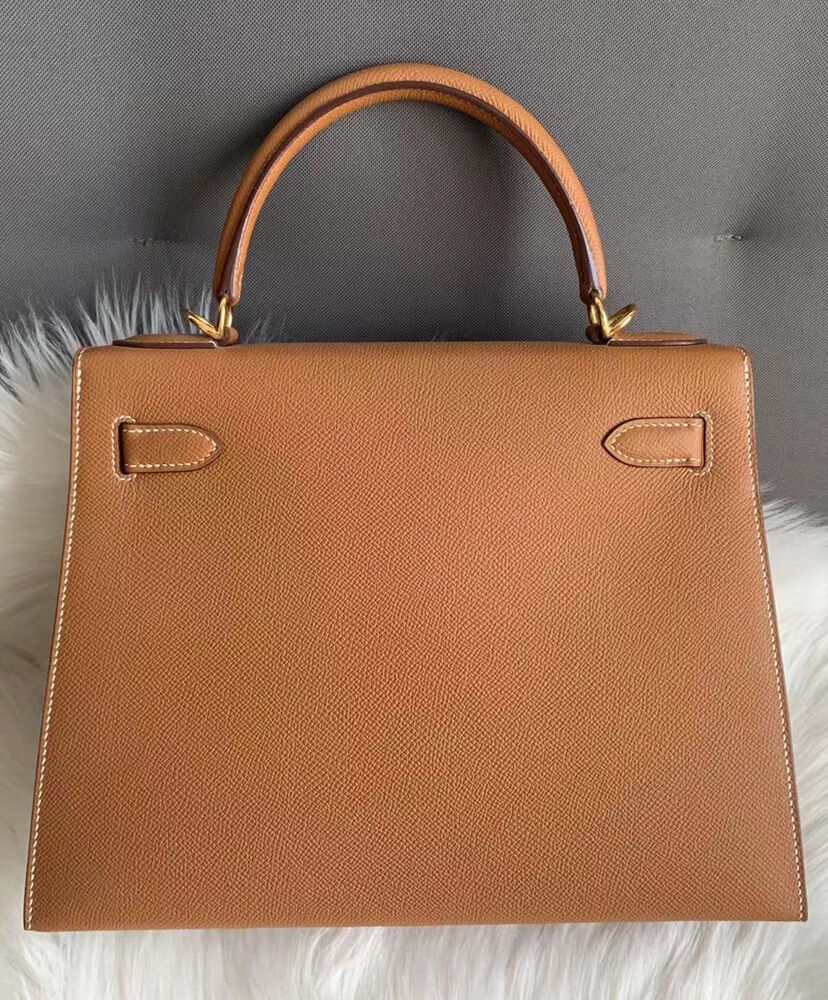 Hermes Kelly Bag 32 Epsom Leather Light Coffee
