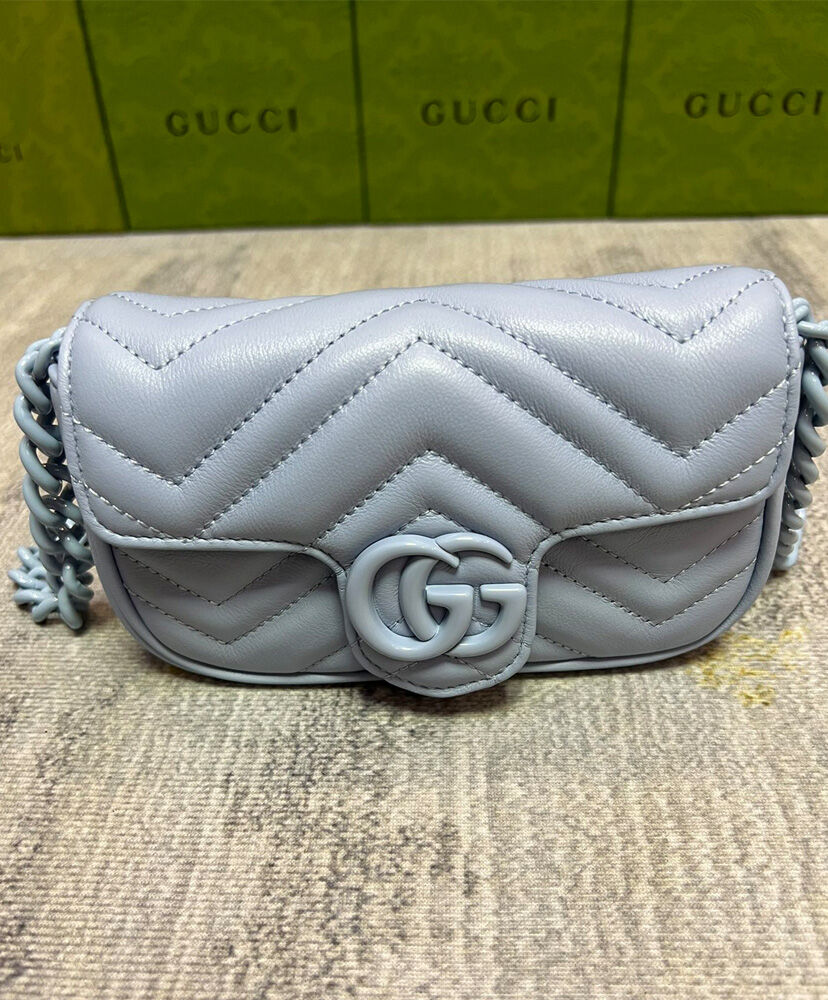 Gucci GG Marmont Belt Bag 699757 Blue