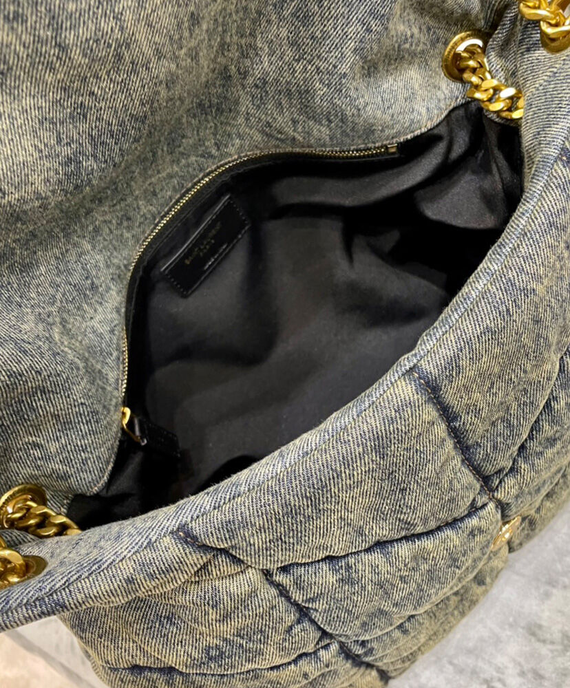 Saint Laurent Puffer Small Bag 577475 Blue