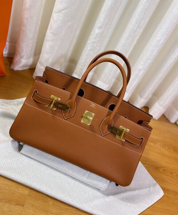 Hermes Birkin 42 Togo Handbag Coffee