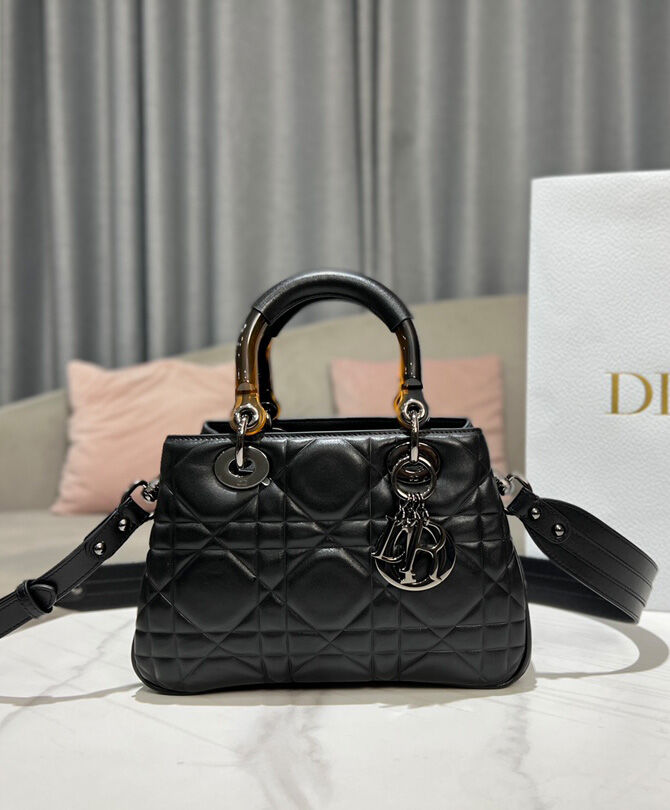 Christian Dior Small Lady 95.22 Bag Black
