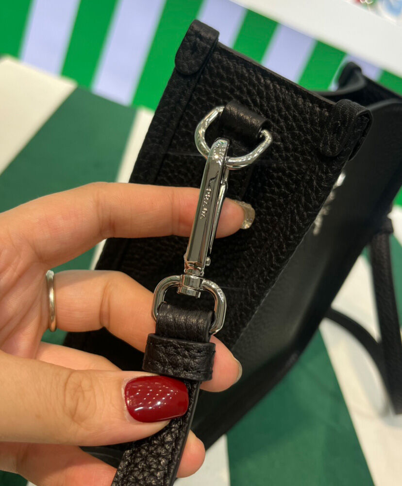 Prada Leather Mini Shoulder Bag 1BH191 Black