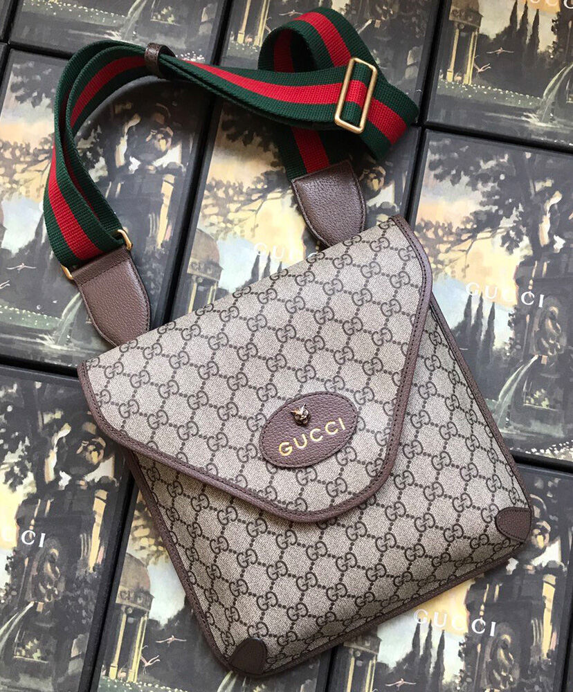 Gucci Neo Vintage GG Medium Messenger 598604 Dark Coffee