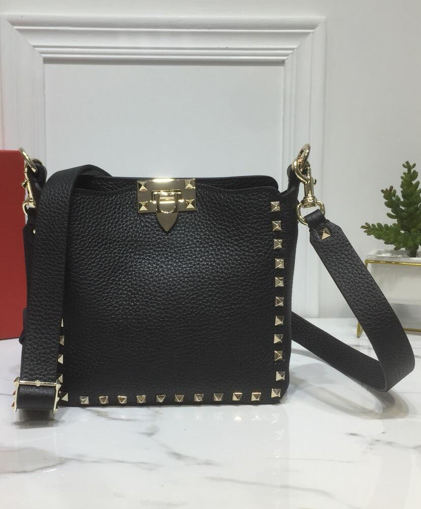 Valentino Garavani Mini Rockstud Crossbody Bag Black