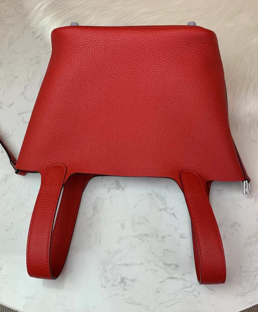 Hermes Picotin Lock Togo Bag 18cm Red