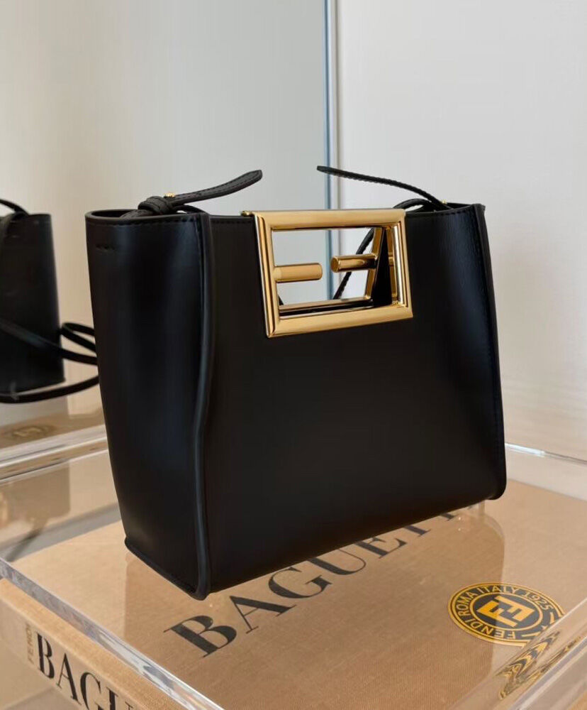 Fendi Way Small Leather Bag 8BS054 Black