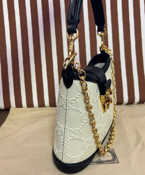 Gucci Small GG Shoulder Bag 675788 Cream