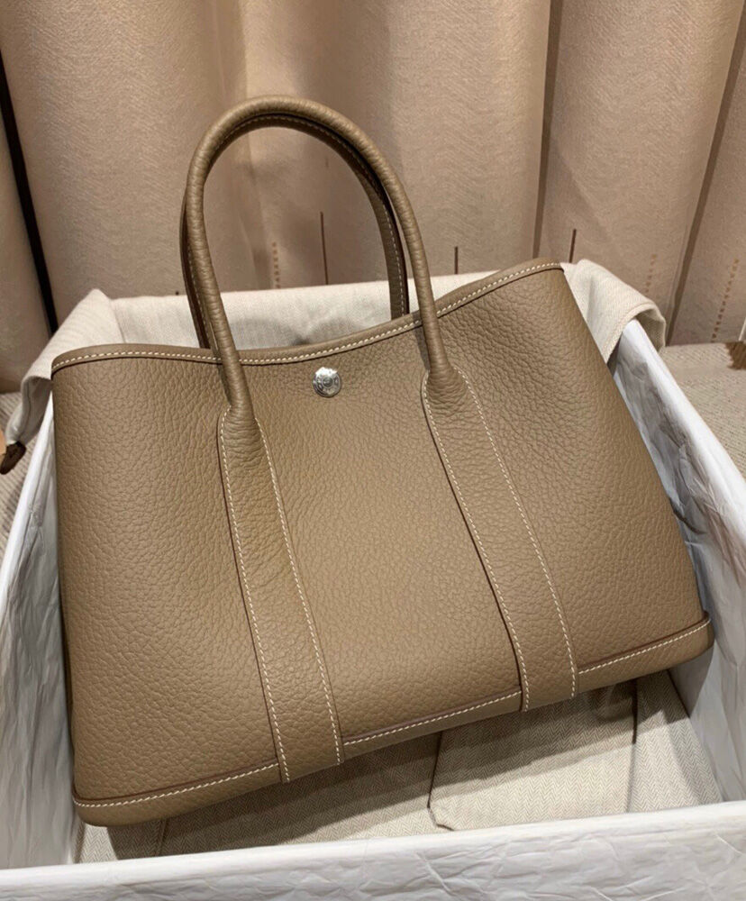 Hermes Garden Party 36 Bag Gray