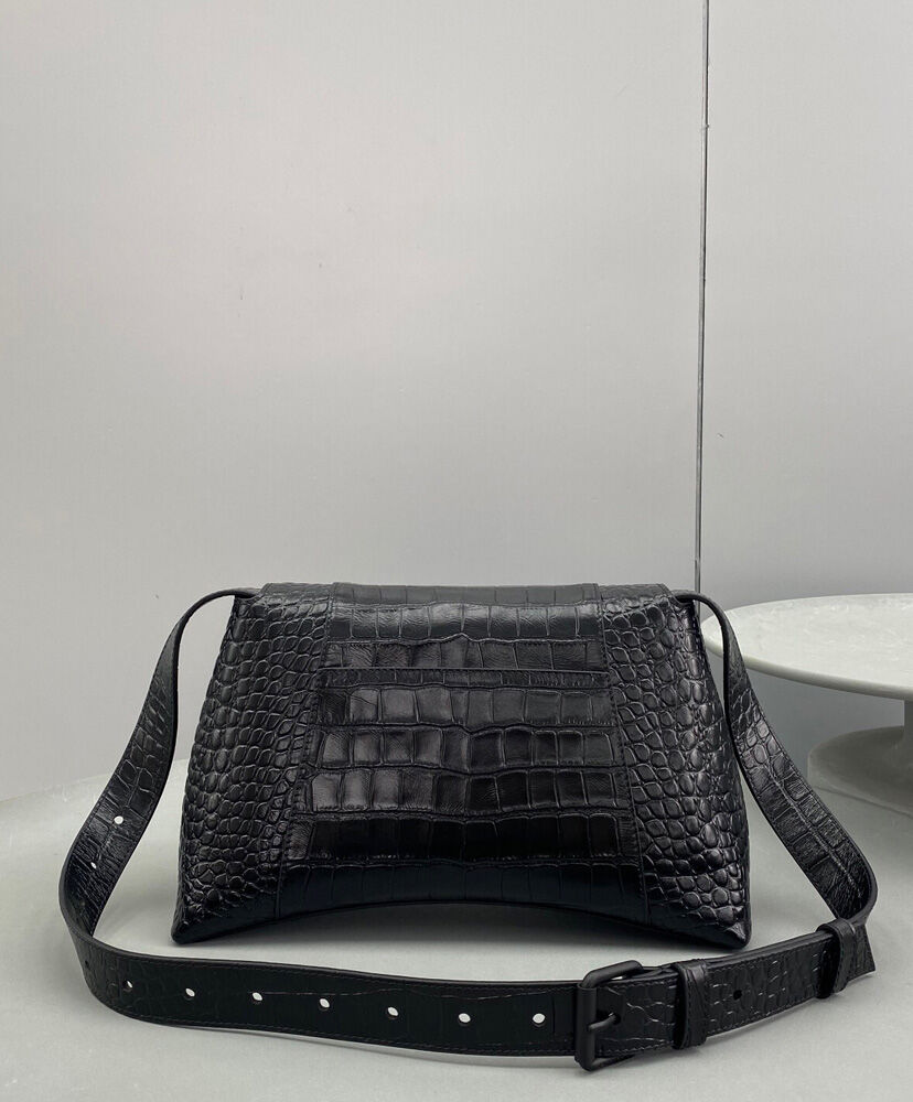 Balenciaga Downtown Small Shoulder Bag Black