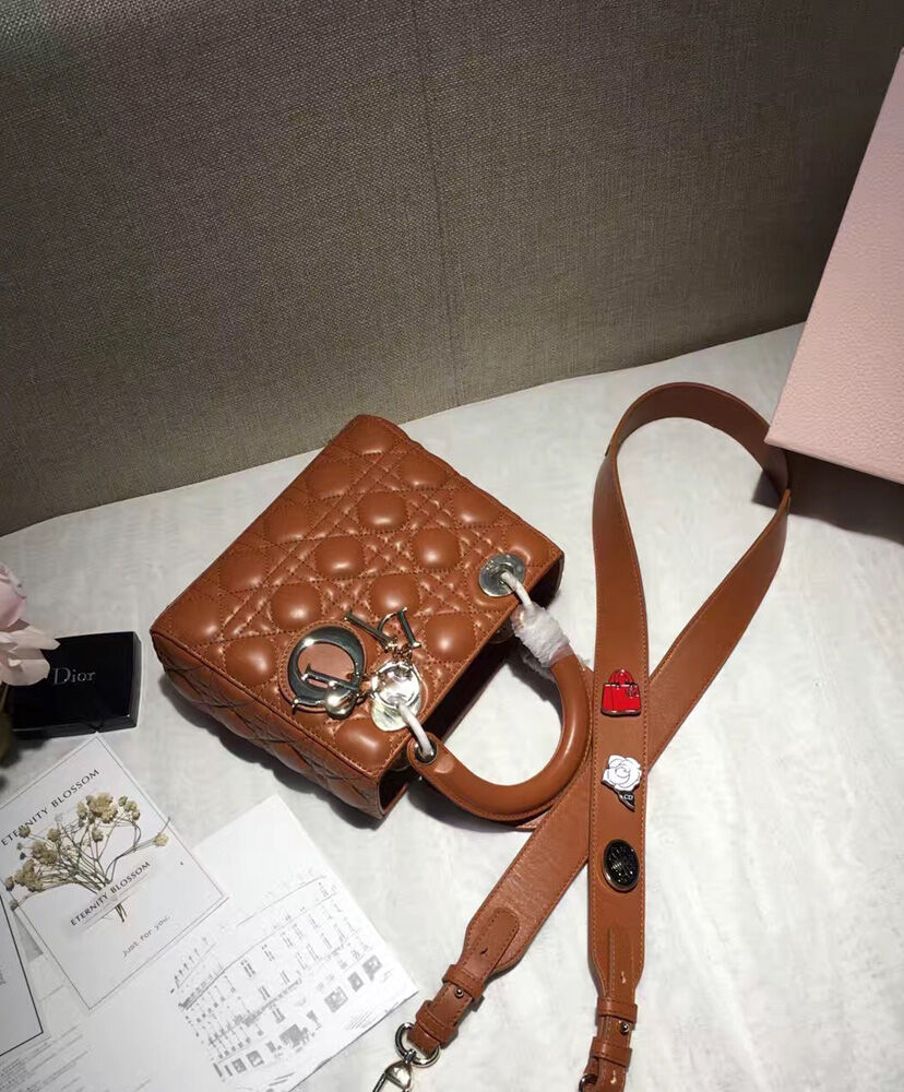 Christian Dior Lady Dior Bag 2017 Light Coffee