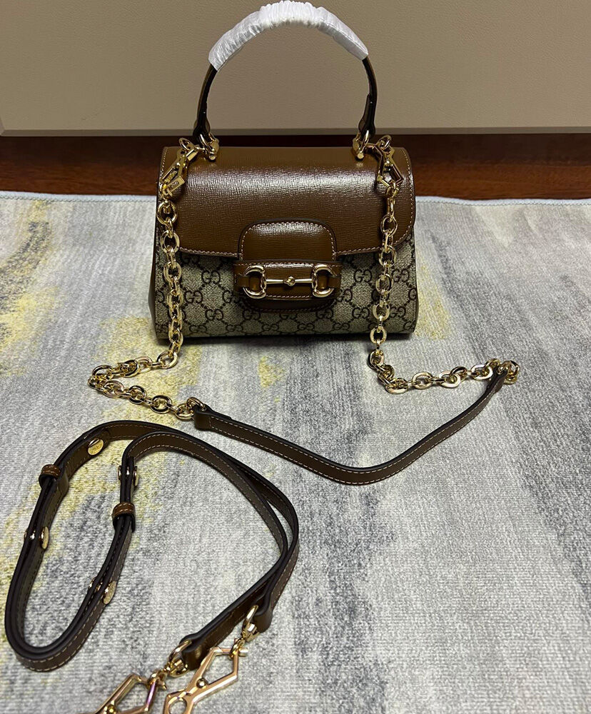 Gucci Horsebit 1955 Mini Bag 703848 Coffee
