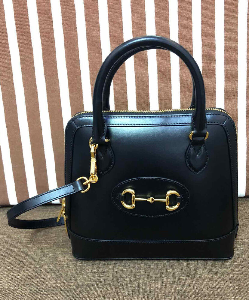 Gucci 1955 Horsebit small top handle bag 621220 Black