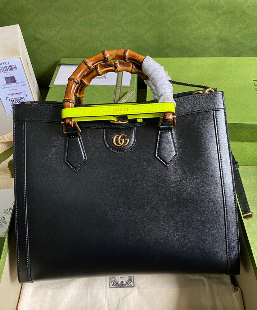 Gucci Diana Medium Tote Bag 655658 Black