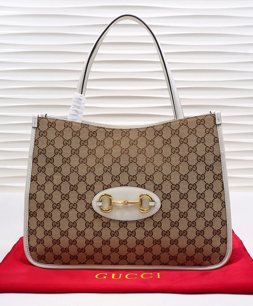 Gucci 1955 Horsebit tote bag 623694 Cream