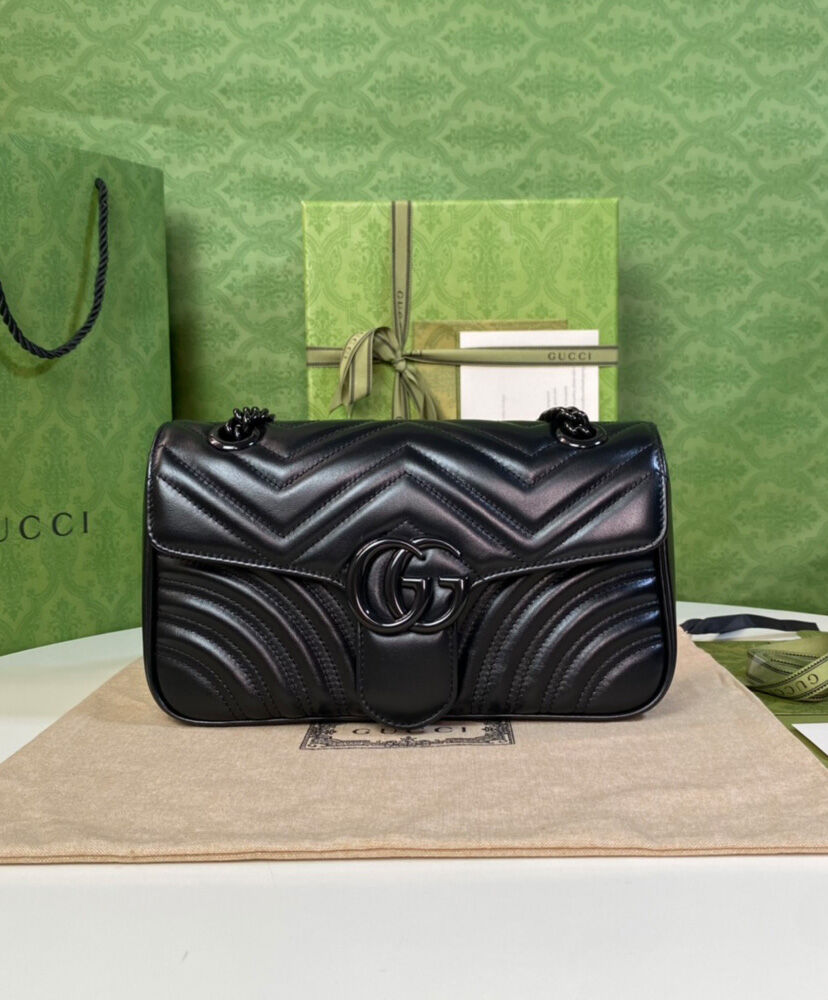 Gucci GG Marmont Small Shoulder Bag Black