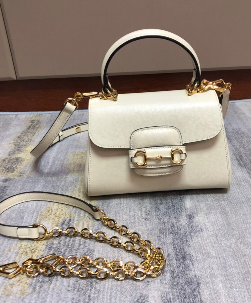 Gucci Horsebit 1955 Mini Bag 703848 Cream