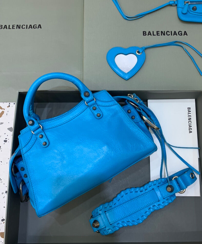 Balenciaga Neo Cagole XS Handbag Blue