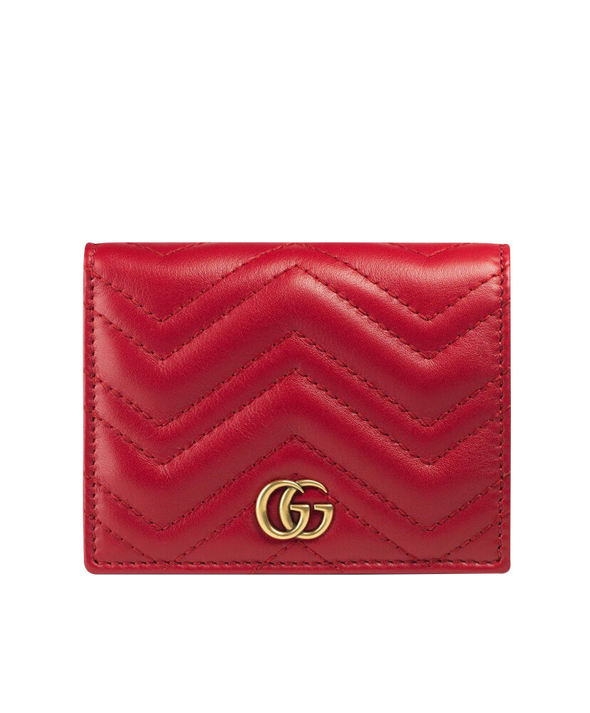 Gucci GG Marmont Card Case 443125 Red