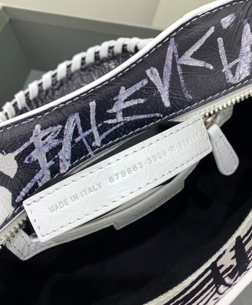 Balenciaga Neo Cagole XS Handbag Graffiti White