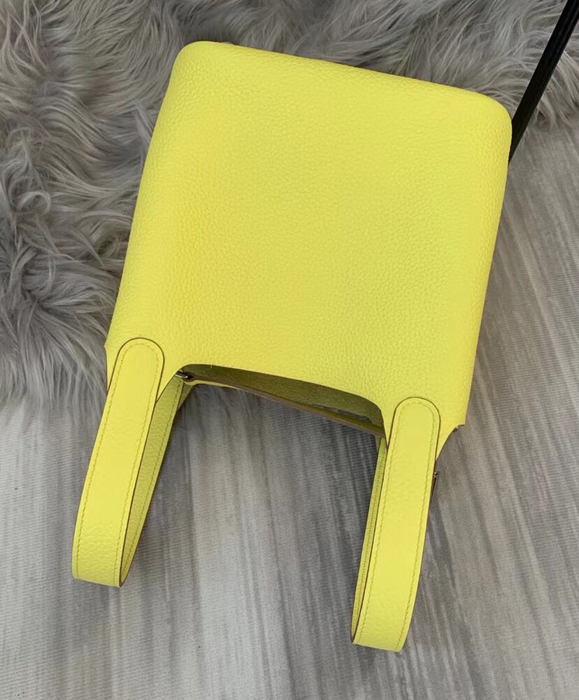 Hermes Picotin Lock Togo Bag 18cm Yellow