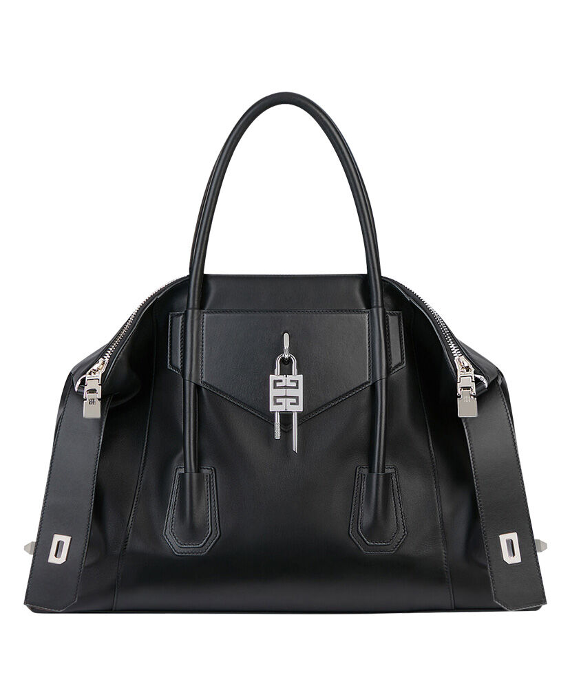 Givenchy Medium Antigona Soft Lock Handbag Black