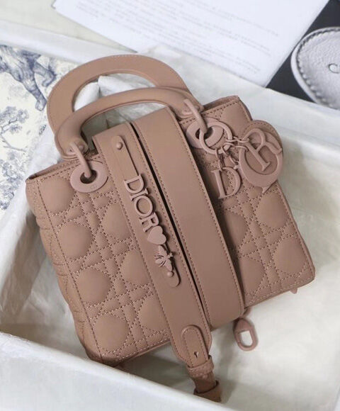 Christian Dior Lady Dior My Abcdior Bag Apricot