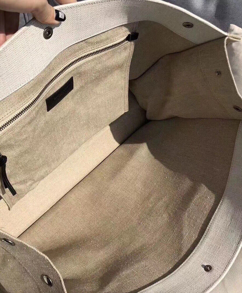 Saint Laurent Rive Gauche Tote Bag 509415 Cream