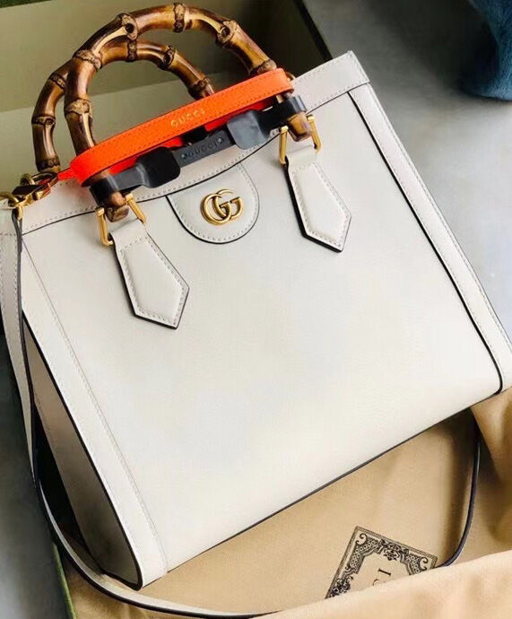 Gucci Diana Small Tote Bag 660195 Cream
